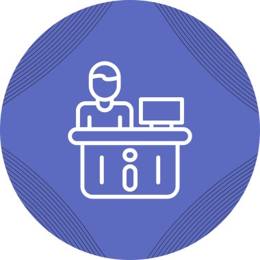 Bir insan simgesinin vektör illüstrasyonu