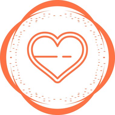 Kalp ikonu vektör illüstrasyonu