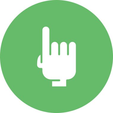 Parmak ikonu. vektör illüstrasyonu
