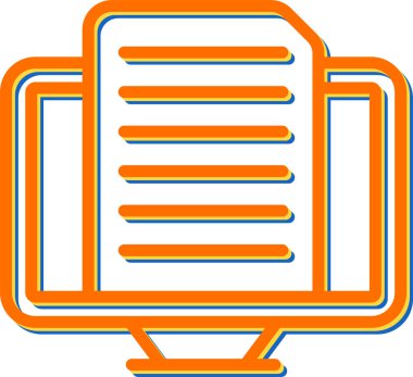 Dosya. Web simgesi basit illüstrasyon