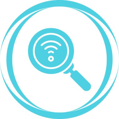 Soyut arkaplanda arama simgesi izole edildi