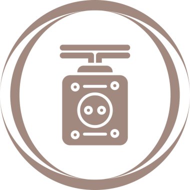 Gaz sobası simgesinin vektör illüstrasyonu