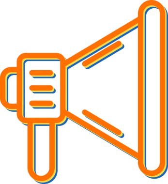 megafon ses hoparlörü vektör çizimi