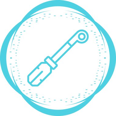 Tornavida. Web simgesi basit illüstrasyon