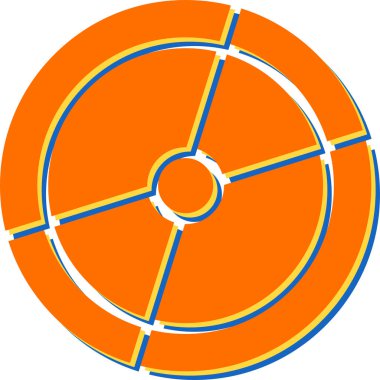 hedef simge vektör illüstrasyonu