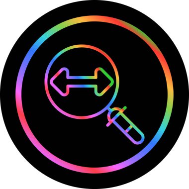 bir çizgi film yuvarlak okunun gökkuşağı gradyanı çizimi