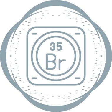 Kimyasal simge, vektör çizimi