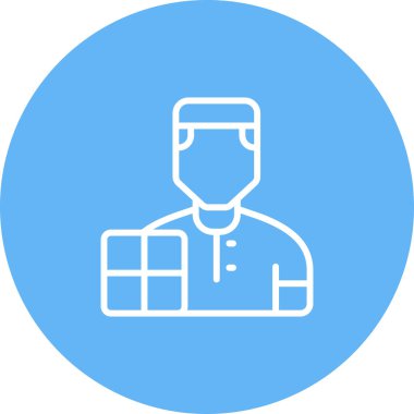 Benzersiz doktor adam vektör simgesi