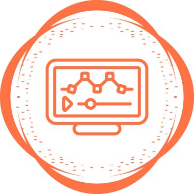 İş dünyasının vektör illüstrasyonu modern simge