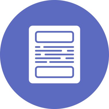 Belge simgesinin vektör illüstrasyonu