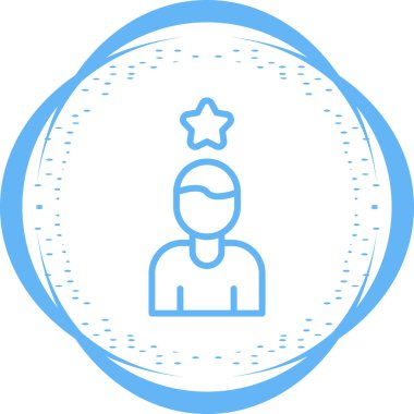 İnsan simgesinin vektör illüstrasyonu