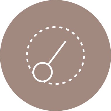 Bir pusula simgesinin vektör illüstrasyonu