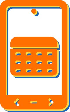 Çizgi film simgesinin vektör çizimi