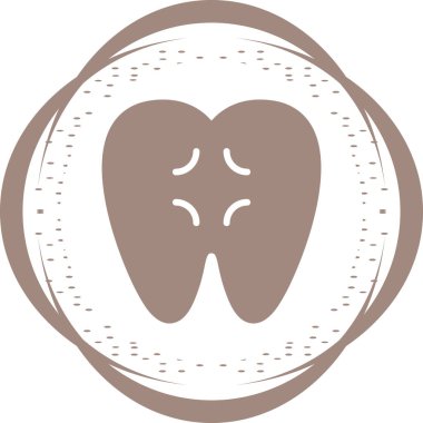 Diş. Web simgesi basit illüstrasyon