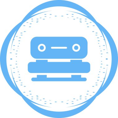 Vektör illüstrasyonu, robot ve robot simgesi.