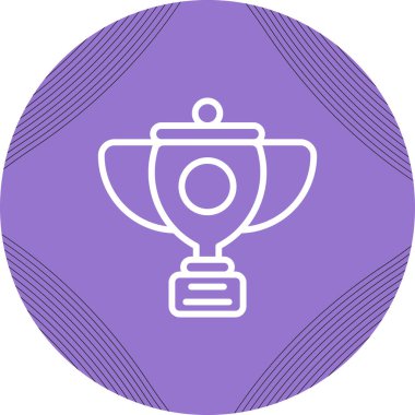 Moda tarzında izole edilmiş kupa simgesi