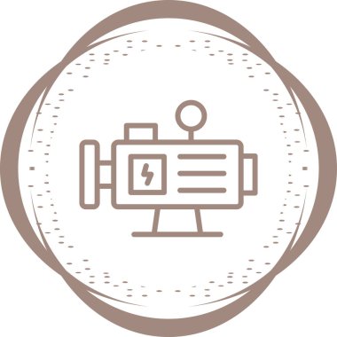 Kamera simgesinin vektör illüstrasyonu