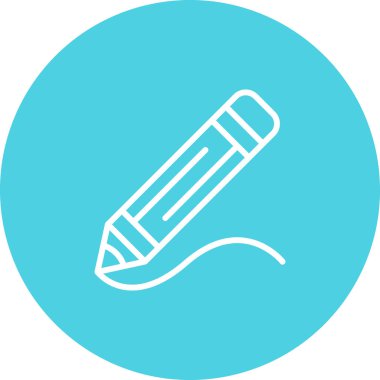 Kalem simgesi, vektör illüstrasyonu