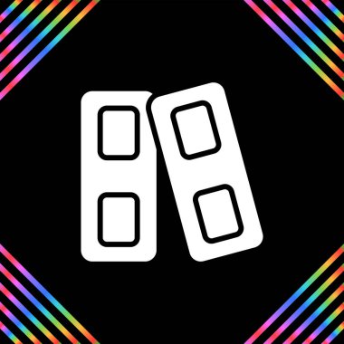 Pop Art Line Casino çipleri simgesi renk arkaplanında izole edildi. Kumarhane kumarı. Vektör İllüstrasyonu