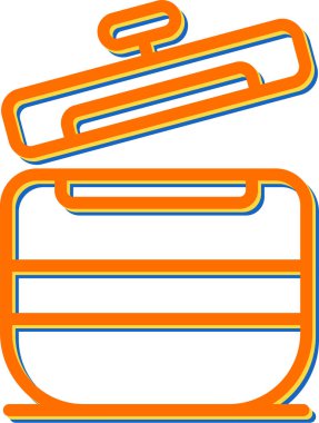 turuncu kurdele vektör illüstrasyonu