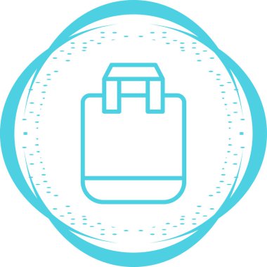 sırt çantası simgesi vektör illüstrasyonu