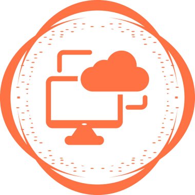 vektör bulut bilgi işlem simgesi