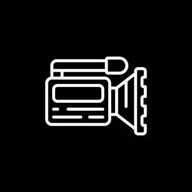 kamera simgesi vektör çizim logosu