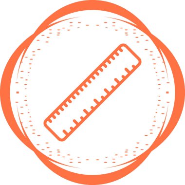 Kırmızı ve beyaz simgenin vektör illüstrasyonu