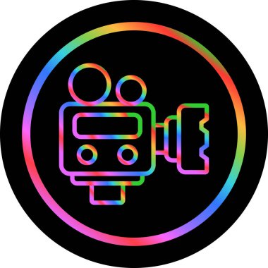 kamera simgesi vektör illüstrasyonu