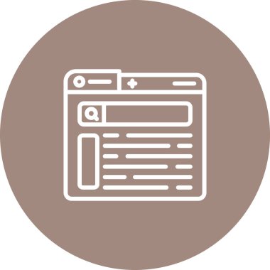 Web sayfası vektör simgesi tasarımı