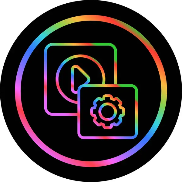 Projeniz için vektör gökkuşağı simgesi