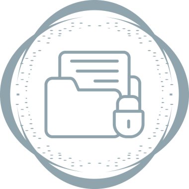 Belge. Web simgesi basit illüstrasyon