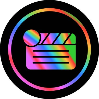 gökkuşağı gradyanı çizgi film kamerası çiziyor