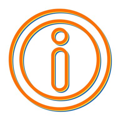 yuvarlak işaret simgesi düz biçimli