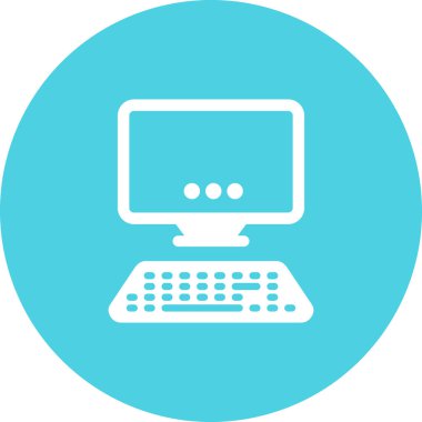 Bilgisayar. Web simgesi basit illüstrasyon