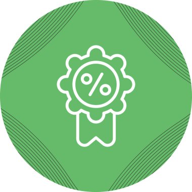 yüzde indirim simgesi, basit biçim