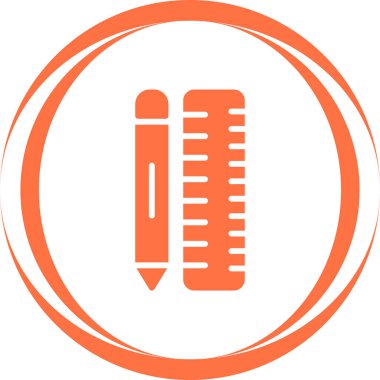 Kalem. Web simgesi basit illüstrasyon