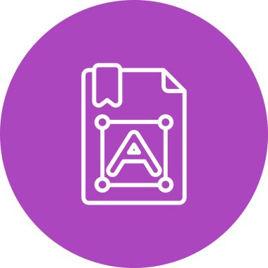 Modern simgenin vektör illüstrasyonu