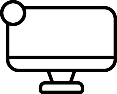 Ekran. Web simgesi basit illüstrasyon