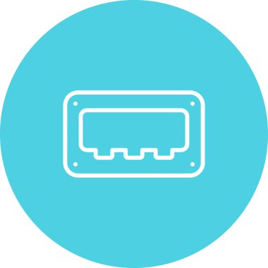 Pil simgesinin vektör illüstrasyonu