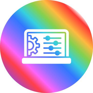 seo modern simgesinin vektör illüstrasyonu