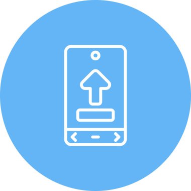 Akıllı telefon simgesinin vektör illüstrasyonu