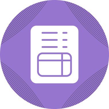 Belge simgesinin vektör illüstrasyonu