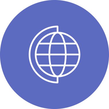 küresel ağ simgesi. resimleme