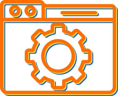 Ayarlama. Web simgesi basit illüstrasyon