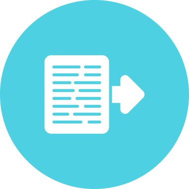 Belge. Web simgesi basit illüstrasyon