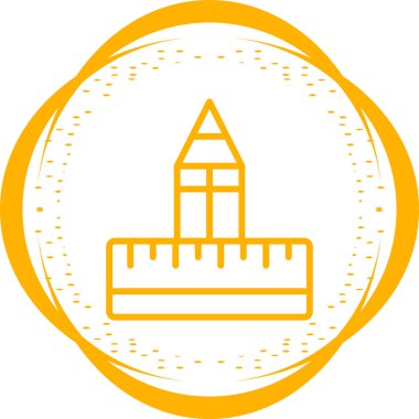 Mimari. Web simgesi basit illüstrasyon