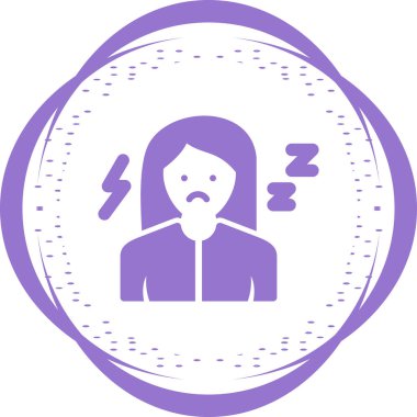 Uyuyan kadın. Basit tasarım