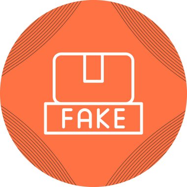 sahte simge vektör illüstrasyonu