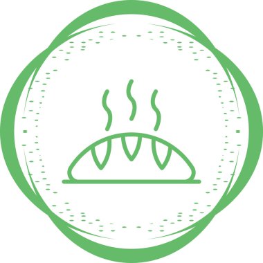 Sosisli sandviç vektör simgesi